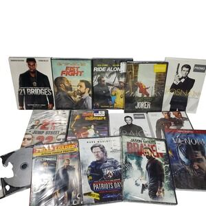 DVD Movie Lot of 14 Joker Venom Daniel Craig Pierce Brosnan Jump Street Action